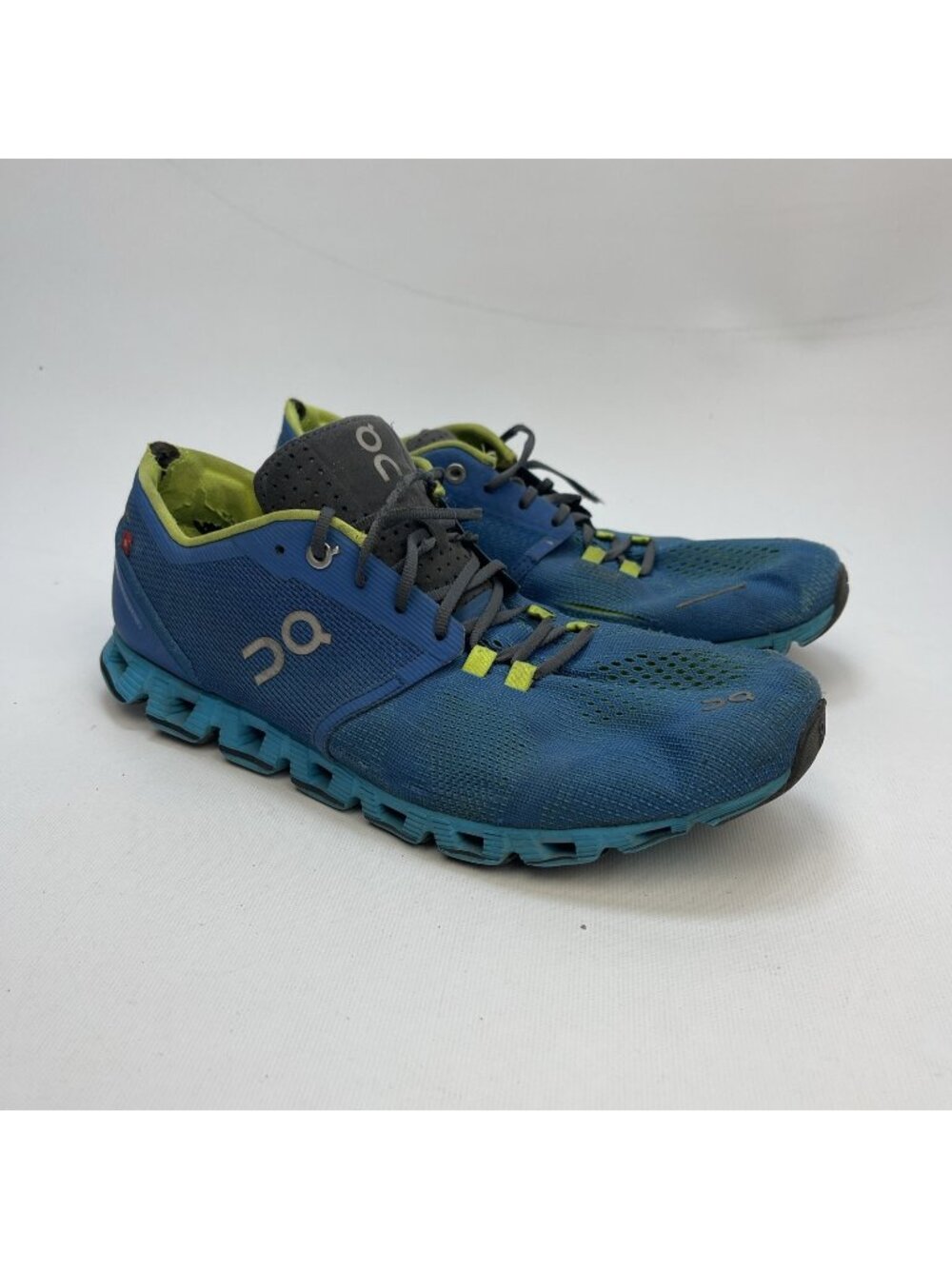 On Cloud X Mens Size 10 Blue Green Gray Athletic Running Walking Shoes Read